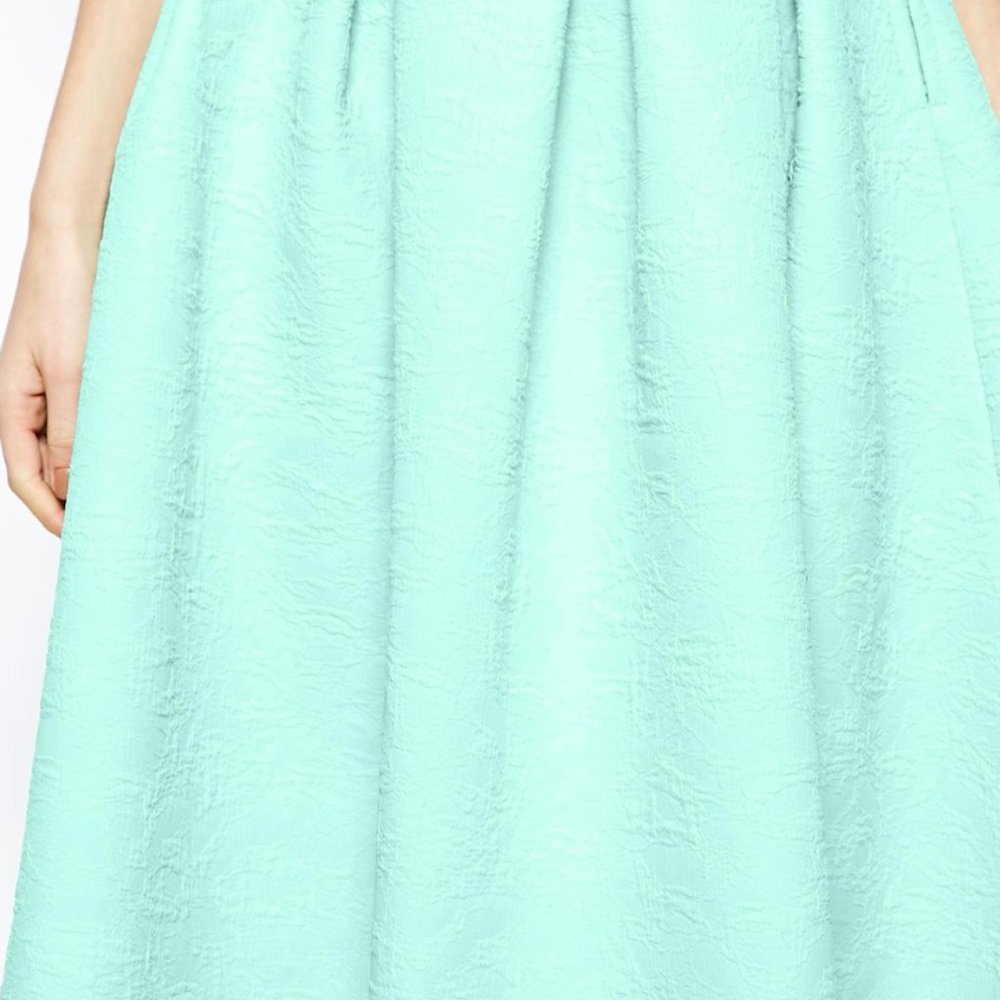 HOST PICK ❤️ ASOS MINT GREEN FULL MIDI SKIRT - Picture 4 of 4